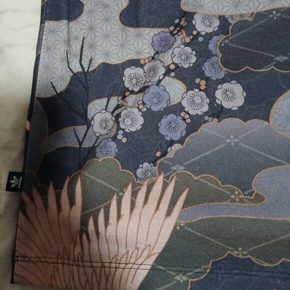 Adidas Rita Ora Asian Arena Grey Peach Bird Print Oriental Japan - Picture 6 of 8